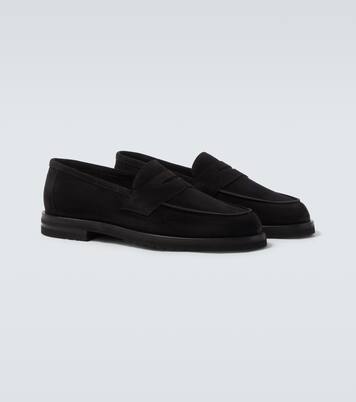 Suede penny loafers | Thom Sweeney