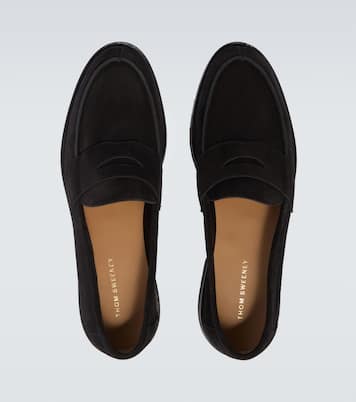 Suede penny loafers | Thom Sweeney