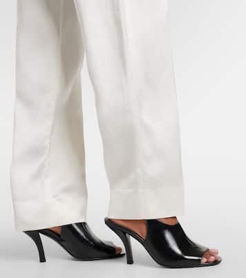 Leather slingback sandals | Toteme