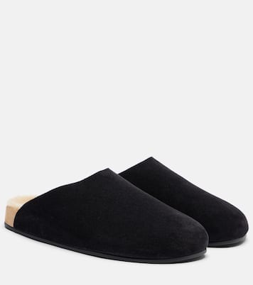 Mules Hudson Two in suede | The Row