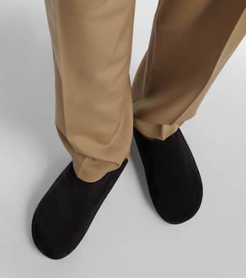 Mules Hudson Two in suede | The Row