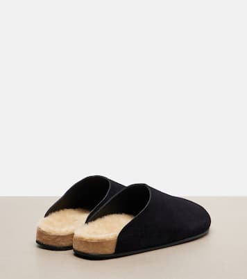 Mules Hudson Two in suede | The Row