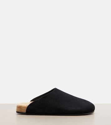 Mules Hudson Two in suede | The Row