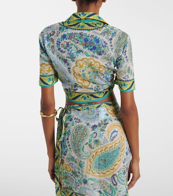 Floral cotton crop top | Etro