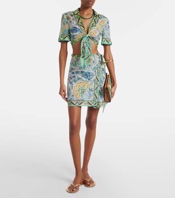 Floral cotton crop top | Etro