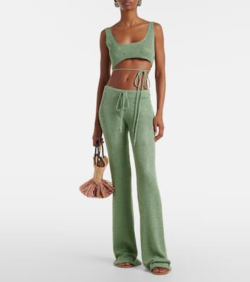 Top court Alma en maille à sequins | Bananhot