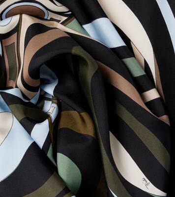 Marmo silk twill scarf | Pucci