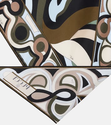 Marmo silk twill scarf | Pucci