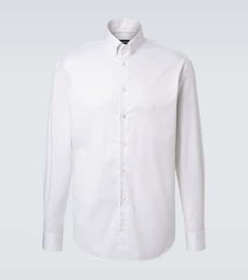 Archivio pinstripe cotton shirt | Giorgio Armani