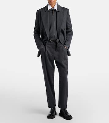 Pantalones rectos de lana | Brunello Cucinelli