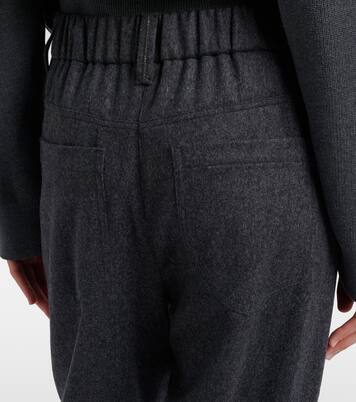 Pantalones rectos de lana | Brunello Cucinelli