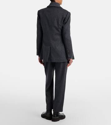 Pantalones rectos de lana | Brunello Cucinelli