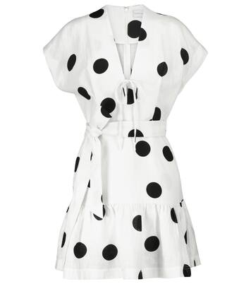 Mini-robe Bonita à pois en lin | Rebecca Vallance