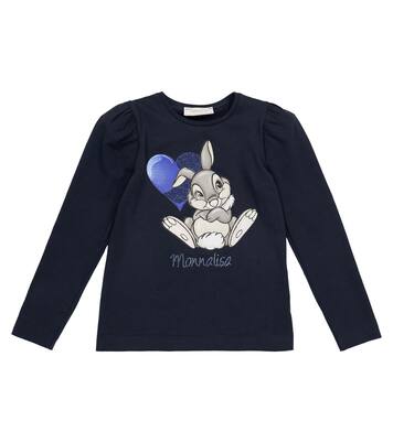 Long-sleeved bunny printed T-shirt | Monnalisa