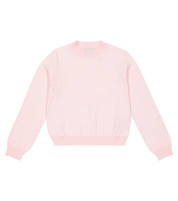 Pointelle cotton sweater | Fendi Kids