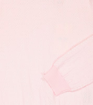 Pointelle cotton sweater | Fendi Kids