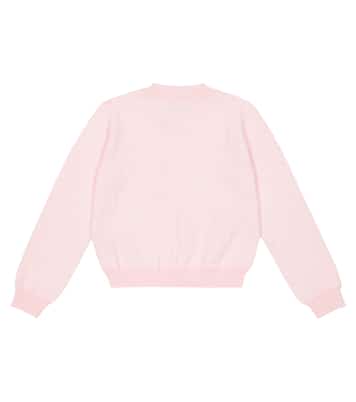 Pointelle cotton sweater | Fendi Kids