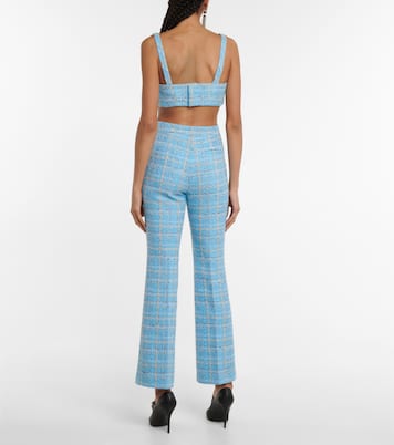 Verziertes Cropped-Top aus Tweed | Alessandra Rich