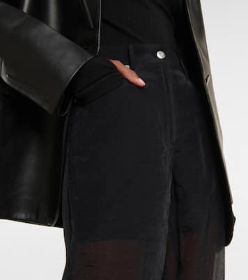 Paneled high-rise bootcut pants | Helmut Lang