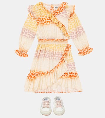 Ciris jaguar-print ruffled dress | Molo