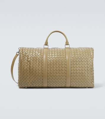 Large Intrecciato leather duffel bag | Bottega Veneta