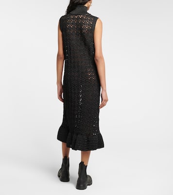 Midikleid aus Häkelstrick | Ganni