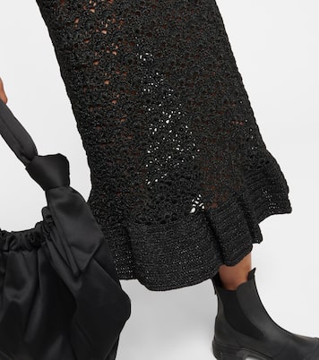 Midikleid aus Häkelstrick | Ganni