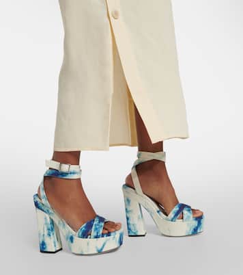 Gaia 140 platform sandals | Jimmy Choo