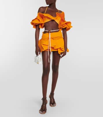 Minirock La Jupe Artichaut aus Baumwolle | Jacquemus