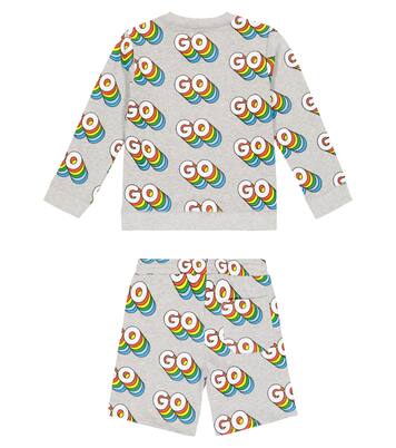Printed cotton sweatshirt and shorts set | Stella McCartney Kids