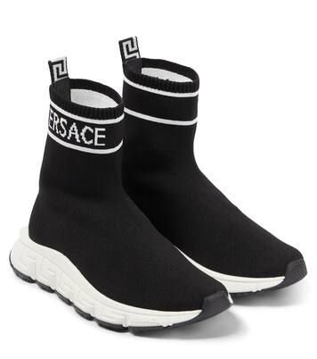 Logo sock sneakers | Versace Kids