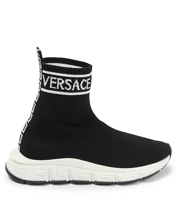 Logo sock sneakers | Versace Kids