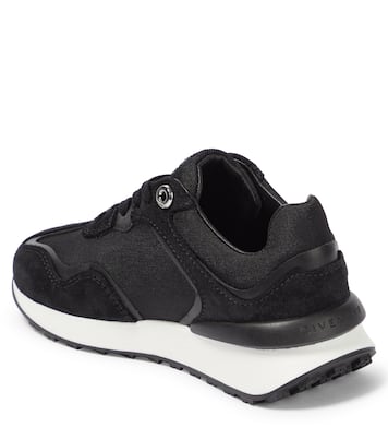 Logo leather, suede and canvas sneakers | Givenchy Kids