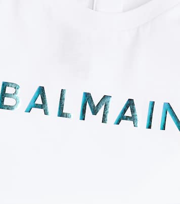 Bebé - camiseta de algodón con logo | Balmain Kids