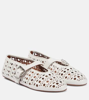 Vienne leather ballet flats | Alaïa