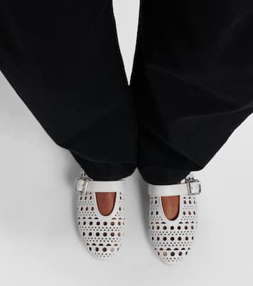 Vienne leather ballet flats | Alaïa