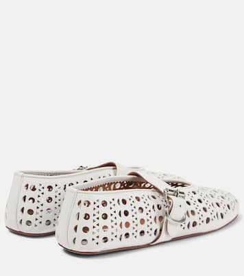 Vienne leather ballet flats | Alaïa