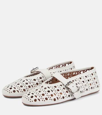 Vienne leather ballet flats | Alaïa