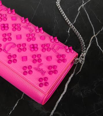 Paloma embellished leather wallet on chain | Christian Louboutin