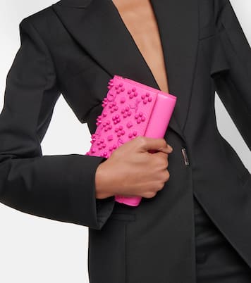 Paloma embellished leather wallet on chain | Christian Louboutin