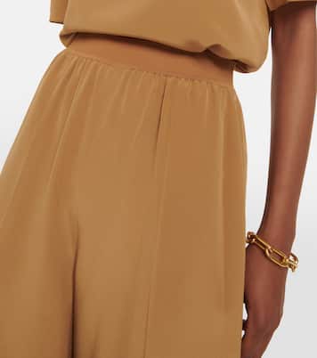 Pantalon ample Soie Hulin en crêpe de soie | Joseph