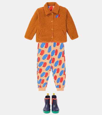 Printed cotton jersey sweatpants | Jellymallow