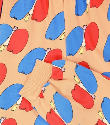 Printed cotton jersey sweatpants | Jellymallow