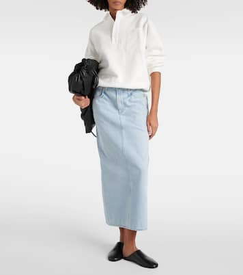 Verona mid-rise denim midi skirt | Citizens of Humanity