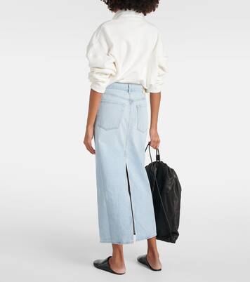 Verona mid-rise denim midi skirt | Citizens of Humanity