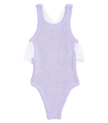 Baby Lara bow-detail swimsuit | Hunza G Kids