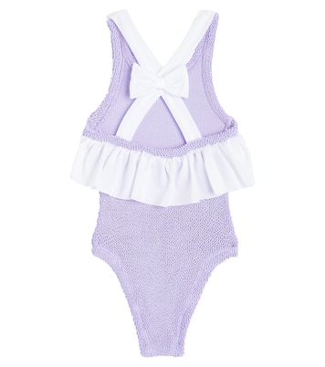 Baby Lara bow-detail swimsuit | Hunza G Kids