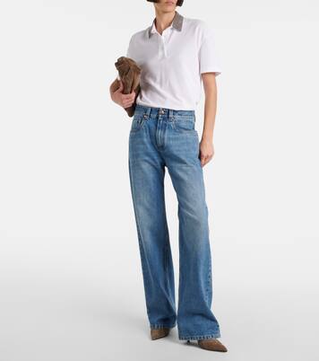 Mid-rise wide-leg jeans | Brunello Cucinelli