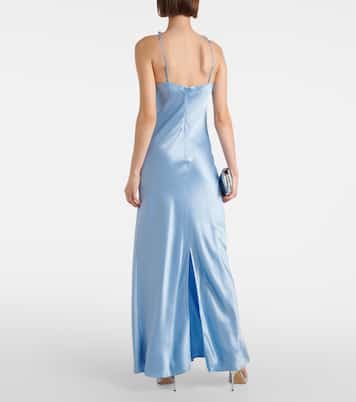 Robe longue Cadence en satin | Staud