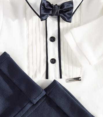 Baby cotton sweatshirt and pants set | Monnalisa